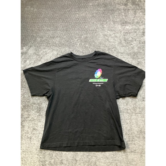 Uniqlo Tops - Uniqlo Billie Eilish Flower T-Shirt Womens Medium Black Shirt Sleeve Crew Neck